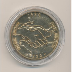 Médaille - Tunnel sous la manche - Première jonction - 1990 - bronze 2
