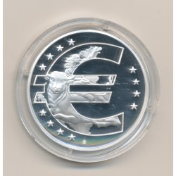 Médaille - Autriche - 1 janvier 2002 - 1ère émission de l'euro 2