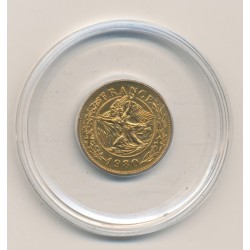 Médaille - Charles De gaulle - bronze - 1980 - 21mm - avec certificat 2