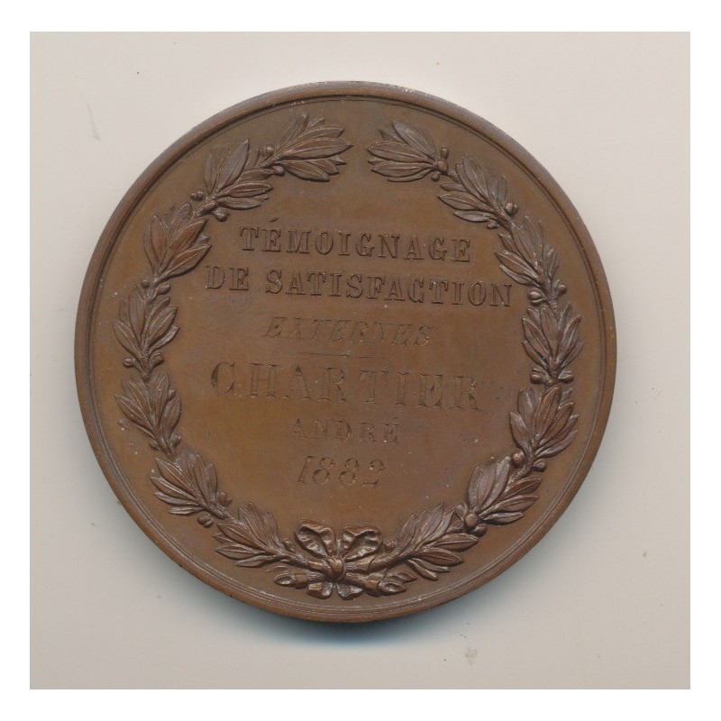 Médaille - Ville de paris - Assistance publique - témoignage de satisfaction 1882 - bronze
