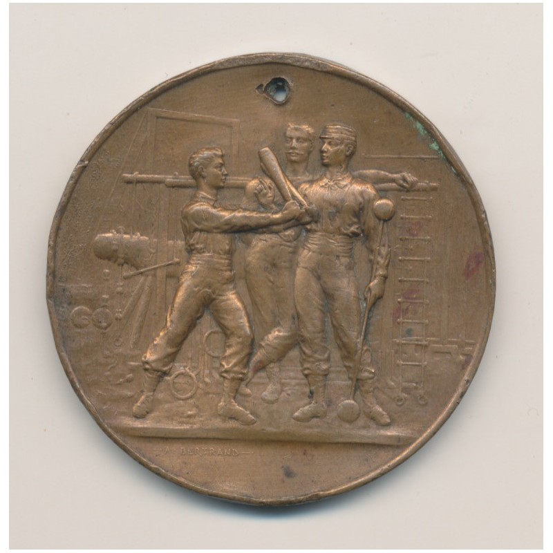 Médaille - 8e Fête régionale de gymnastique - 1893 - Les deux charentes - bronze