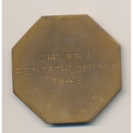 Médaille - Championnat de France Pentathlon 1948 - bronze