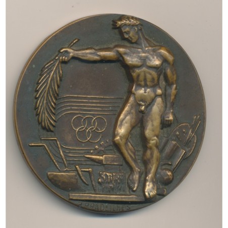 Médaille - Jeunesse et sport - offert par le ministre - bronze - Pradeilhes