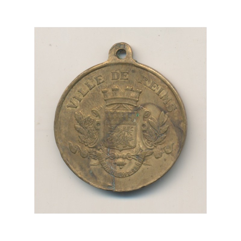 Médaille - Cavalcade de bienfaisance - 1881 - Reims - laiton