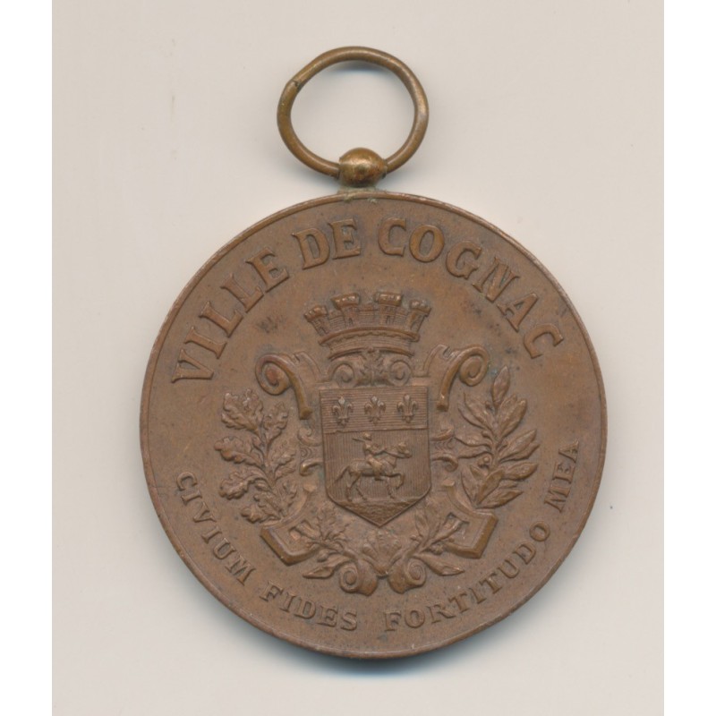 Médaille - Ville de cognac - Gymnastique - 1894 - bronze 