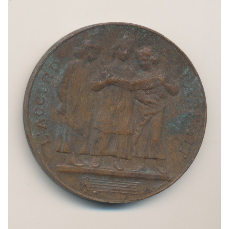 Médaille - Concours de dictée - 2e prix - 1882 Paris - bronze - D.Dupuis