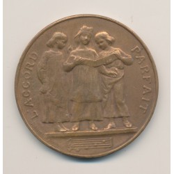 Médaille - Concours de dictée - 1er prix - 1888 Paris - bronze - D.Dupuis