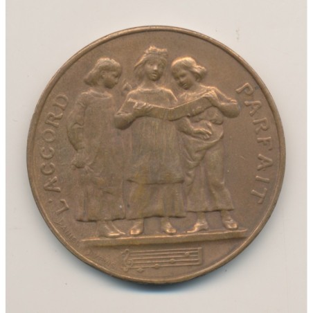 Médaille - Concours de dictée - 1er prix - 1888 Paris - bronze - D.Dupuis