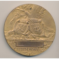 Médaille - Henri Germain - Fondateur du Crédit Lyonnais - 1910 - Bronze 2