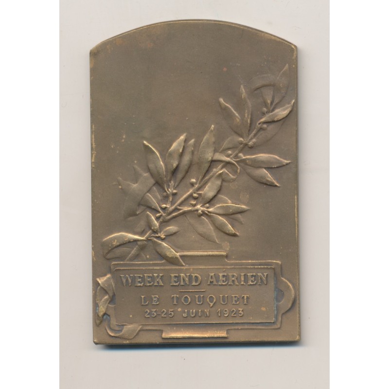 Médaille - Le Touquet Paris plage - Week end aérien - 1923 - bronze