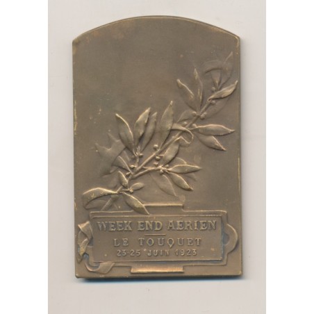 Médaille - Le Touquet Paris plage - Week end aérien - 1923 - bronze