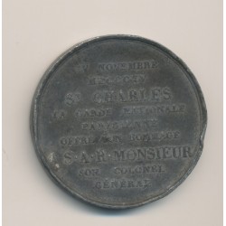 Médaille - Charles philippe de France - étain 2