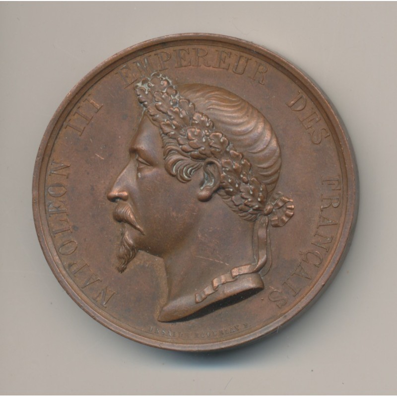 Médaille - Napoléon III - Prise de Sébastopol - 8 septembre 1855 - cuivre - 46mm