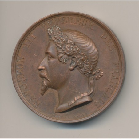 Médaille - Napoléon III - Prise de Sébastopol - 8 septembre 1855 - cuivre - 46mm