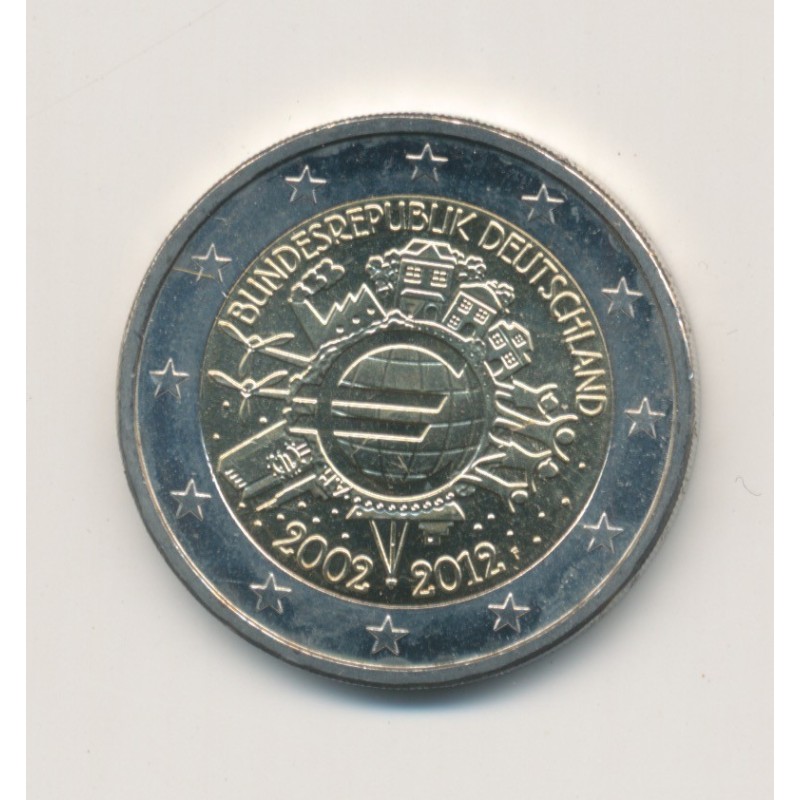  2€ Allemagne 2012 - 10 ans de l'euro