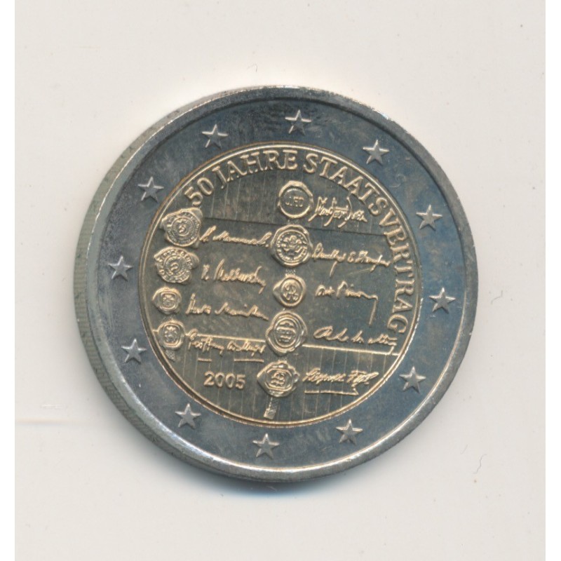 2€ Autriche 2005 - 50e anniversaire Traité d'Etat autrichien