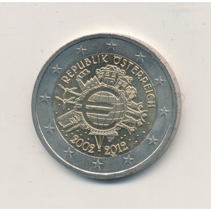 2€ Autriche 2012 - 10 ans de l'euro