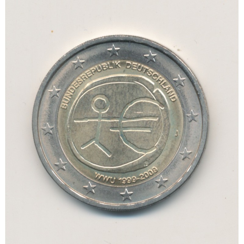 2 Euro Belgique 2009 - 10e anniversaire UEM