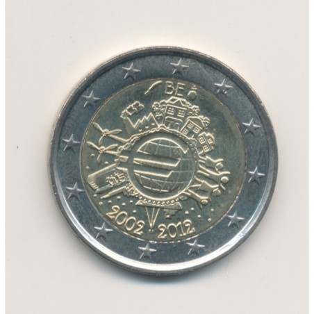 2 Euro Belgique 2012 - 10 ans de l'euro