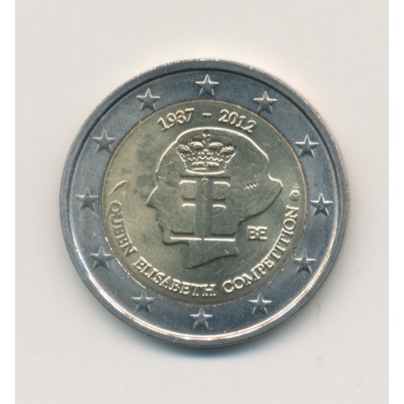 2 Euro Belgique 2012 - 75e anniversaire Concours musical Reine Elisabeth