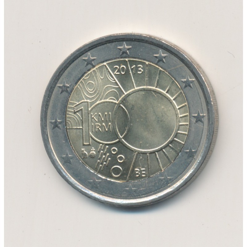 2 Euro Belgique 2013 - 100 ans Institut Royal Météorologique