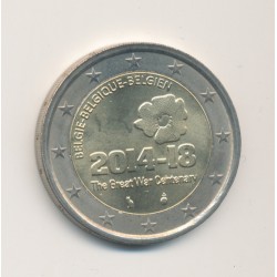2 Euro Belgique 2014 - 100ème anniversaire première guerre mondiale