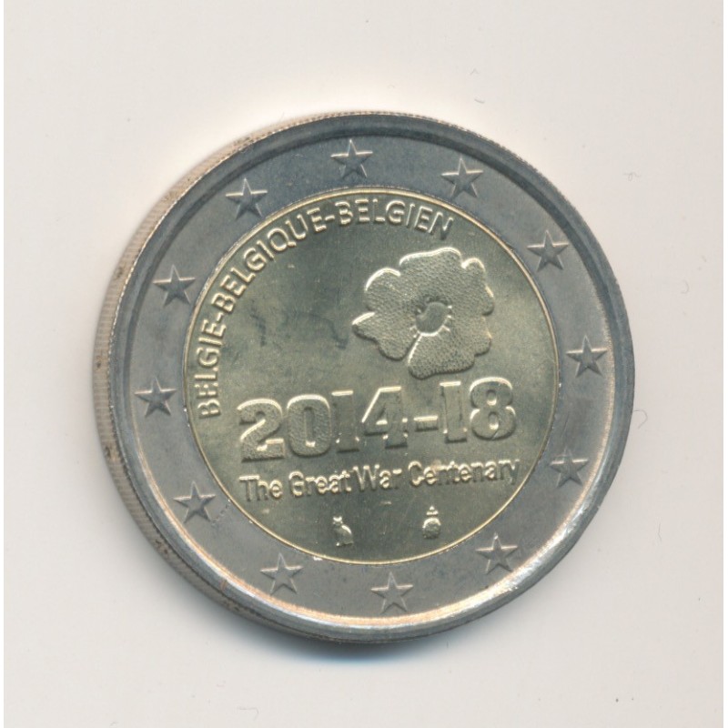 2 Euro Belgique 2014 - 100ème anniversaire première guerre mondiale