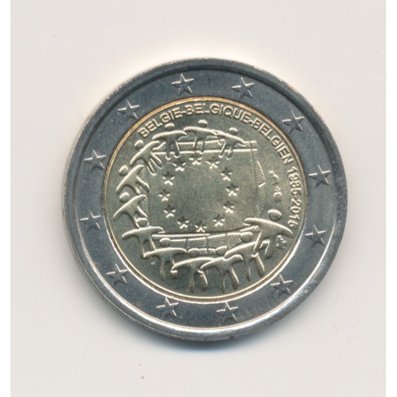 2 Euro Belgique 2015 - 30ème anniversaire du drapeau européen