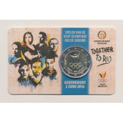 Coincard - 2 Euro Belgique 2016 - Jeux Olympiques Rio - version Flamande