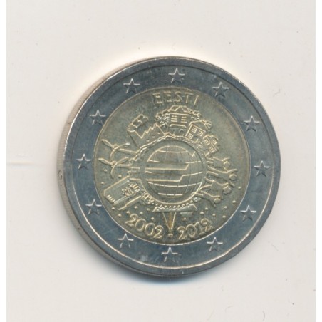 2€ Estonie 2012 - 10 ans de l'euro