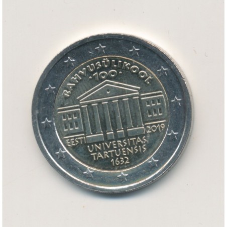 2€ Estonie 2019 - centenaire de la fondation de l'université de Tartu
