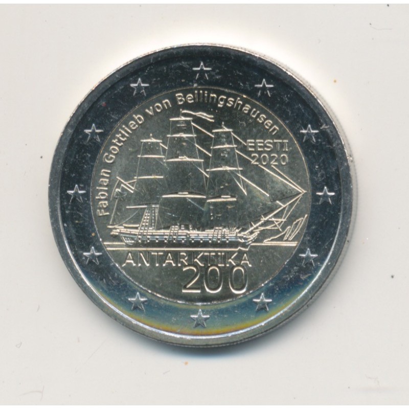2€ Estonie 2020 - découverte antarticque