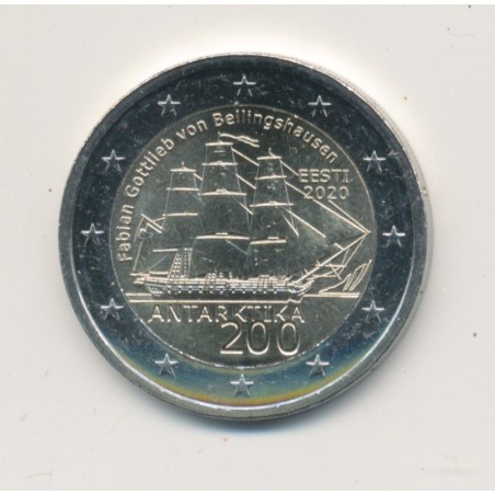 2€ Estonie 2020 - découverte antarticque