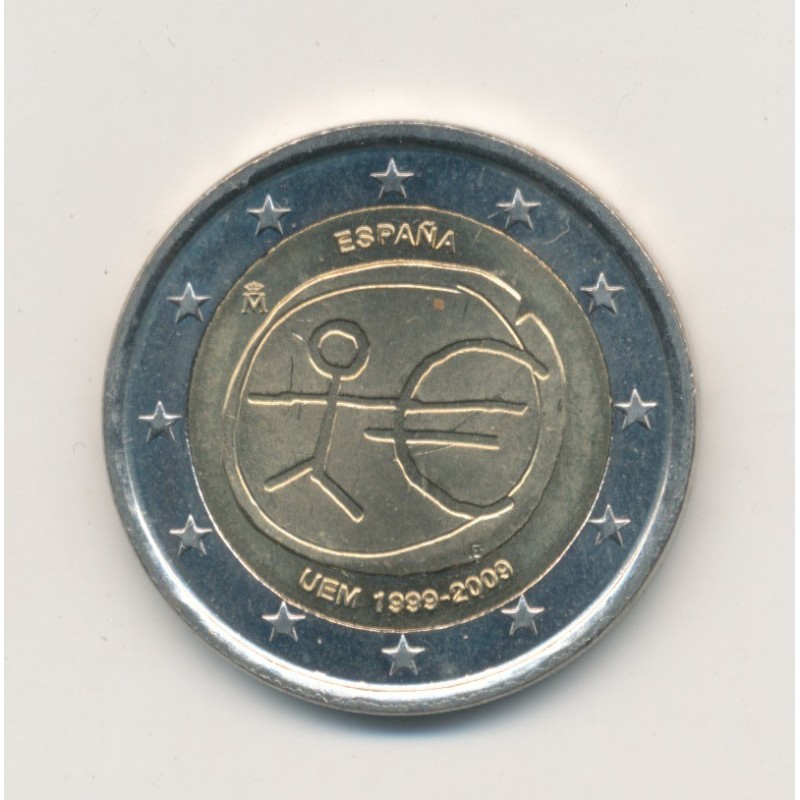 2€ Espagne 2009 - 10e anniversaire UEM