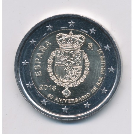2€ Espagne 2018 - 50 ans Felipe VI