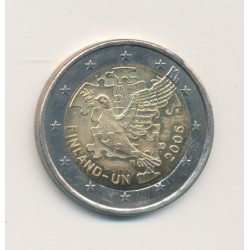 2€ Finlande 2005 - 60e anniversaire des Nations unies et le 50e anniversaire de l'adhésion de la Finlande aux Nations unies