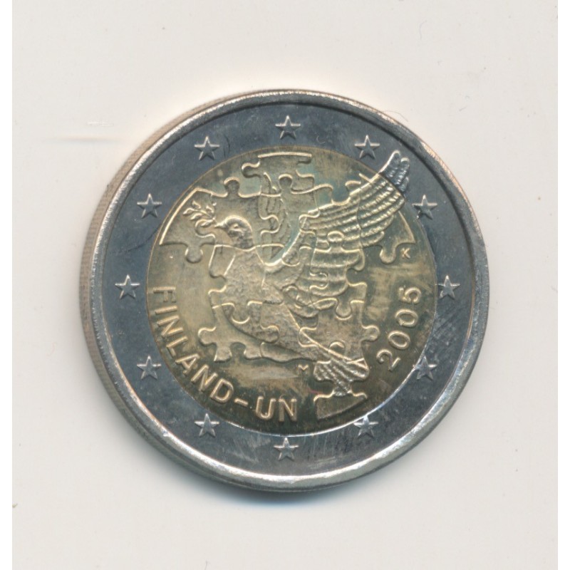 2€ Finlande 2005 - 60e anniversaire des Nations unies et le 50e anniversaire de l'adhésion de la Finlande aux Nations unies