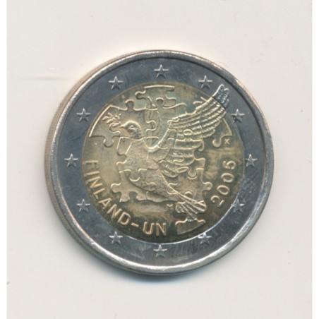 2€ Finlande 2005 - 60e anniversaire des Nations unies et le 50e anniversaire de l'adhésion de la Finlande aux Nations unies