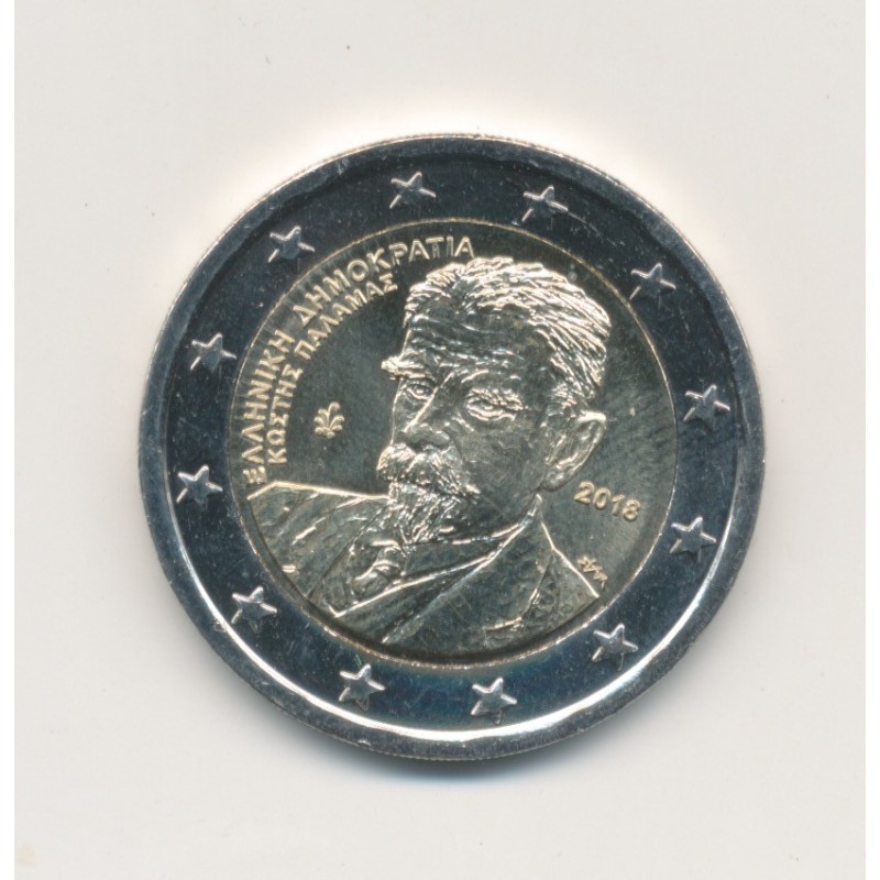 2€ Grece 2018 - 75 ans de la mort de Kostís Palamás