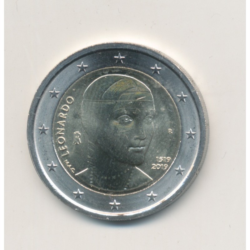 2€ Italie 2019 - 500e anniversaire de la mort de Léonard de Vinci - Leonardo