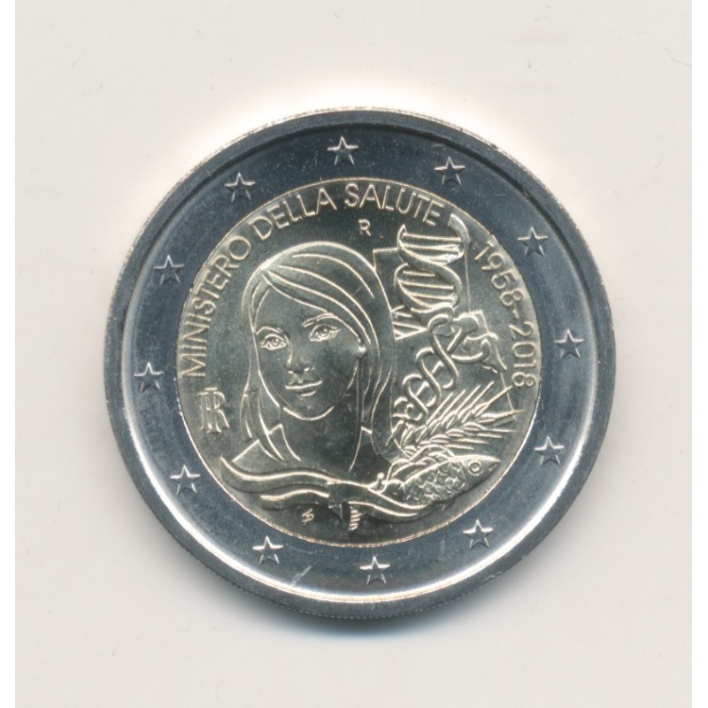2€ Italie 2018 - 60ème anniversaire du Ministère de la Santé Italien