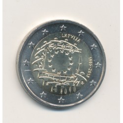 2€ Lettonie 2015 - 30ème anniversaire du drapeau européen