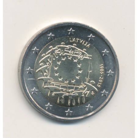 2€ Lettonie 2015 - 30ème anniversaire du drapeau européen