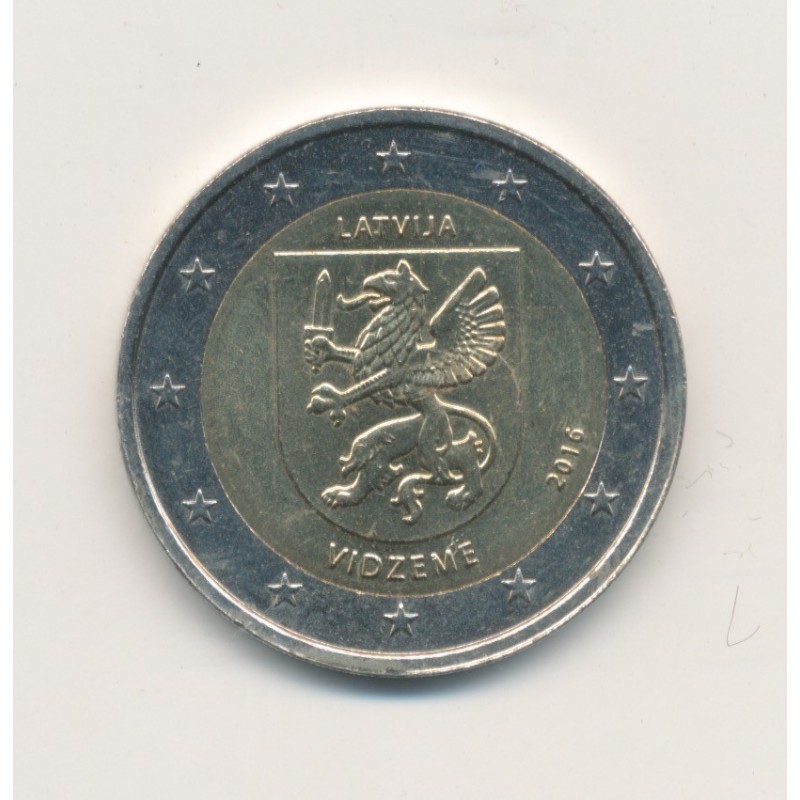 2€ Lettonie 2016 - la region Vidzeme 