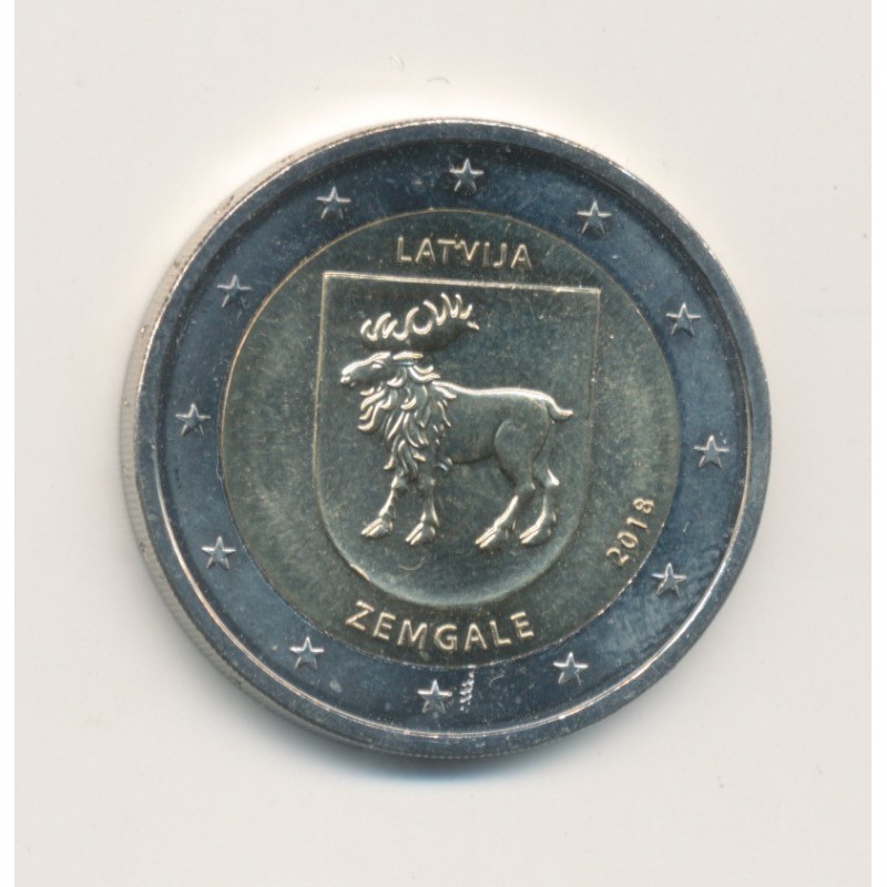 2€ Lettonie 2018 - région Zemgale 