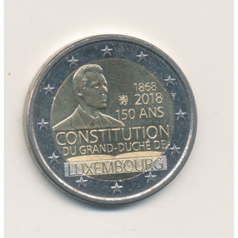 2€ Luxembourg 2018 - 150 ans de la constitution du Grand-Duché 