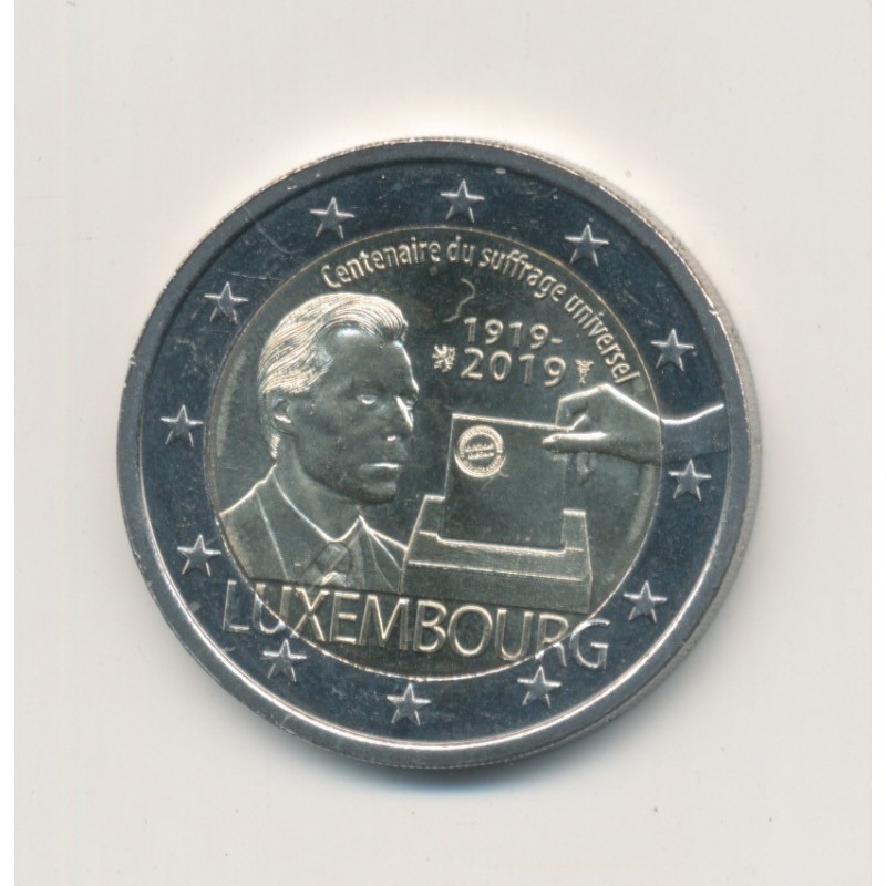 2€ Luxembourg 2019 - centenaire du suffrage universel