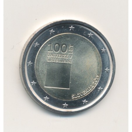 2€ Slovénie 2019 - centenaire de la fondation de l'Université de Ljubljana