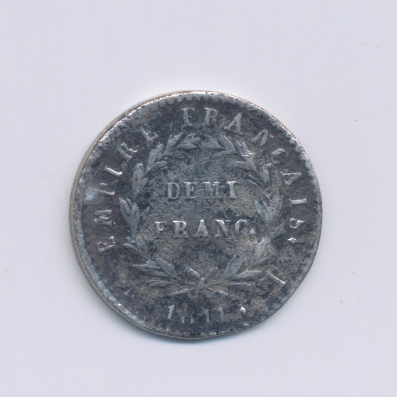 1/2 Franc Napoléon Empereur - 1811 T Nantes