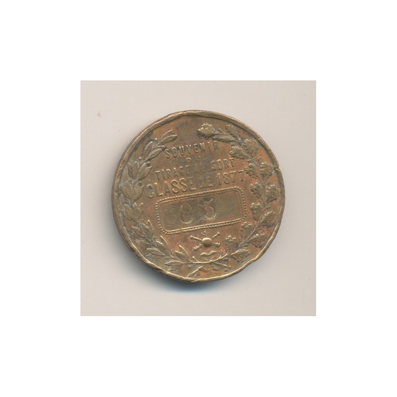 Médaille - Souvenir tirage au sort 1877
